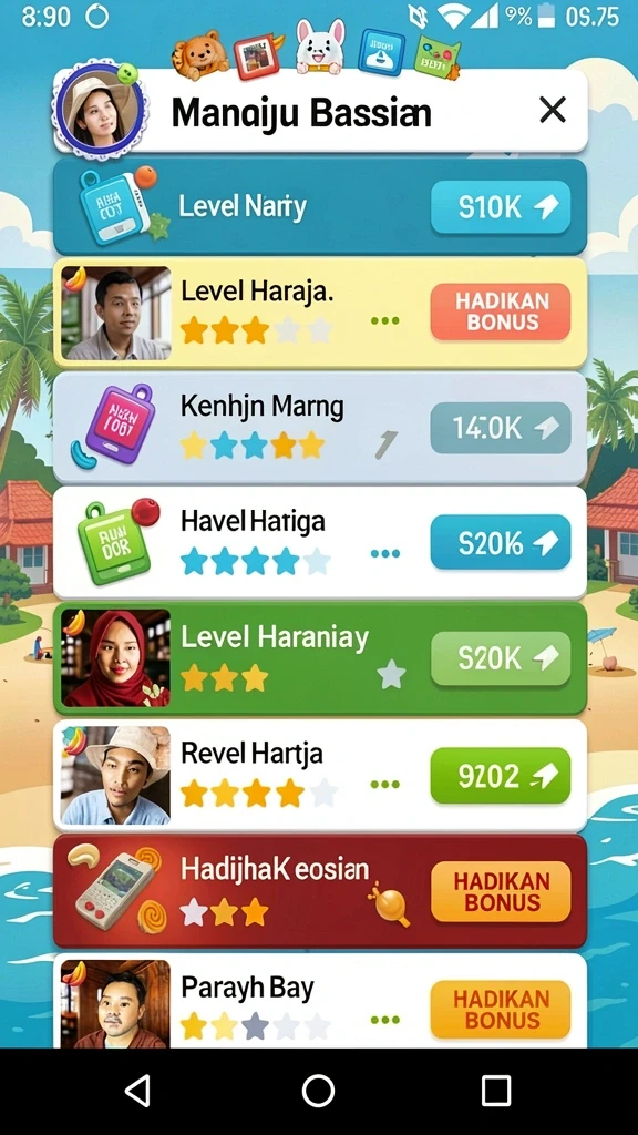 nagawin - Fitur bonus yang menambah keseruan permainan.
