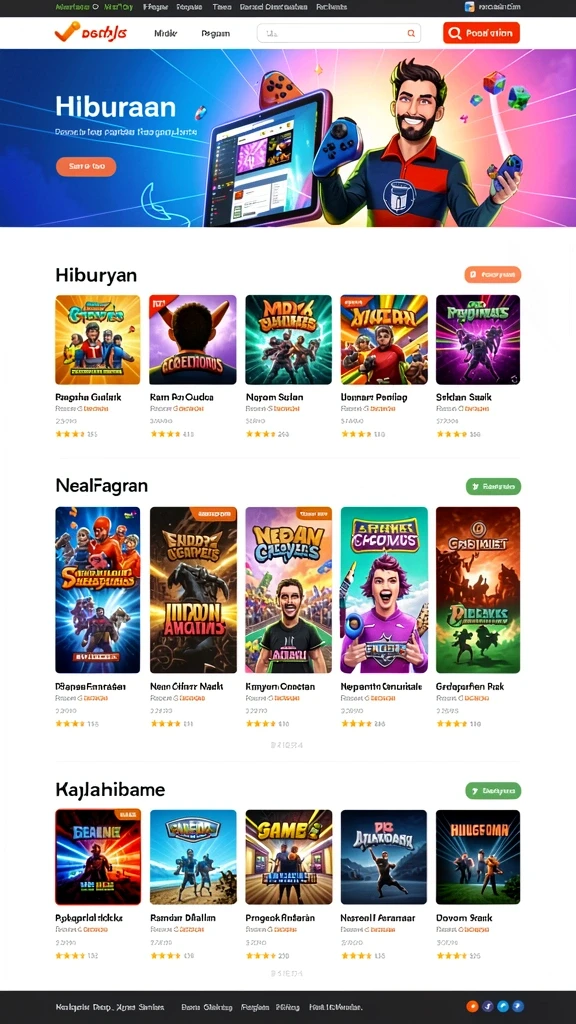 pakarjp - Tampilan antarmuka yang user-friendly dan menarik.