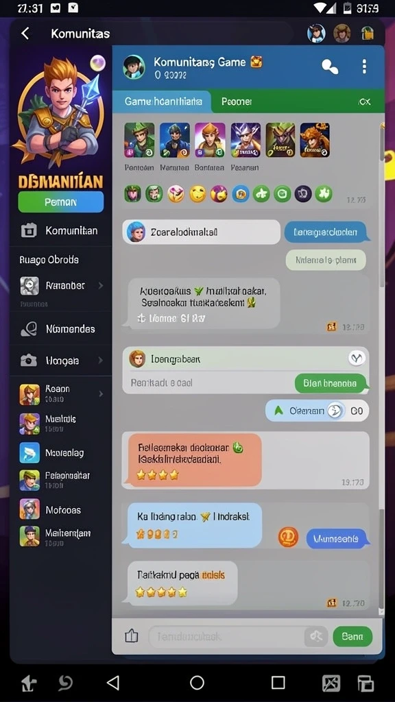 qqnusa - Tampilan antarmuka yang modern dan menarik.