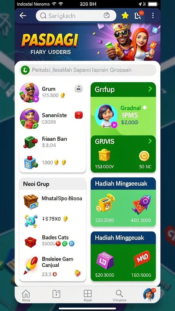 rajalangit77 - Tampilan antarmuka yang menarik dan intuitif.