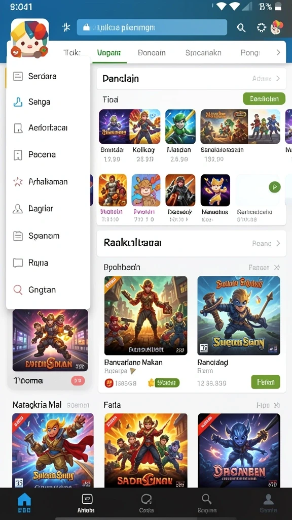 spinlucky - Tabel hadiah yang menunjukkan peluang menang.